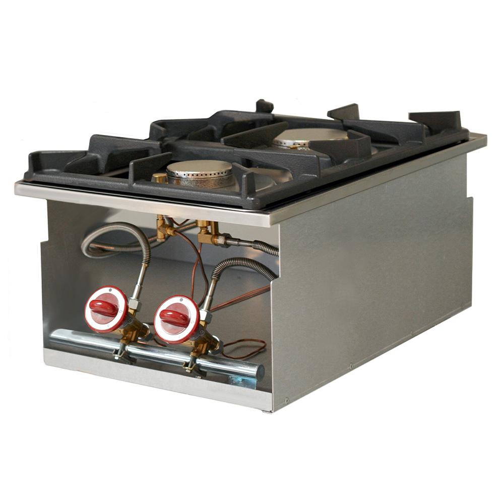 GDI/2F4 | Cuisinière gaz 2 feux vifs, à encastrer