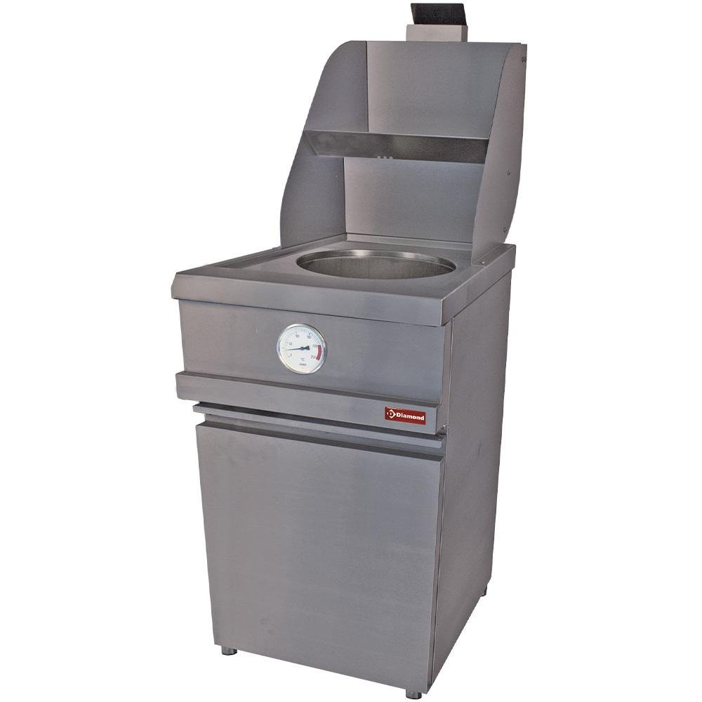 MIKA/1-MC | Gasfriteuse HEAVY DUTY, 1  ronde kuip, mechanisch