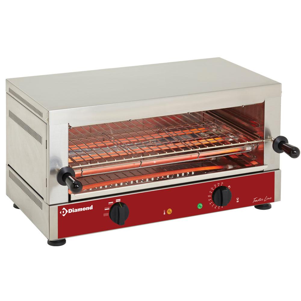 MS12/R-N | Toaster-salamandre GN 1/1 électrique, 1 étage (520x320), à "Quartz"