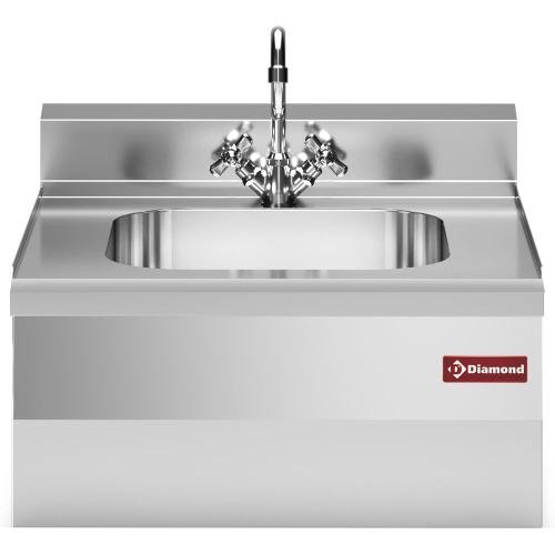 N60/LV6T-N | Evier 400x400xh200, avec robinet mélangeur et siphon