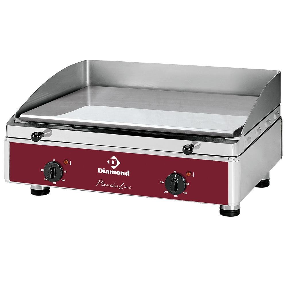 PLANCHA/2ELCR-N | Plaque de cuisson lisse, chromée, électrique