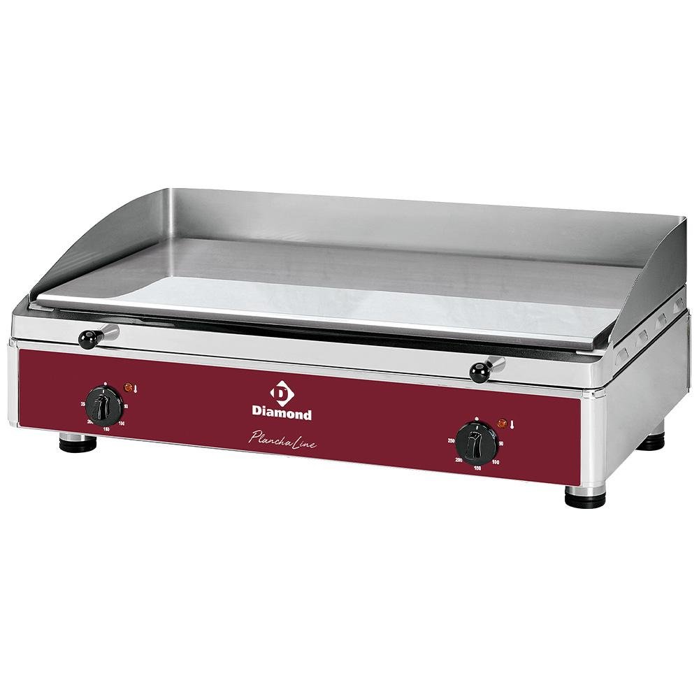 PLANCHA/3ELCR-N | Plaque de cuisson lisse, chromée, électrique