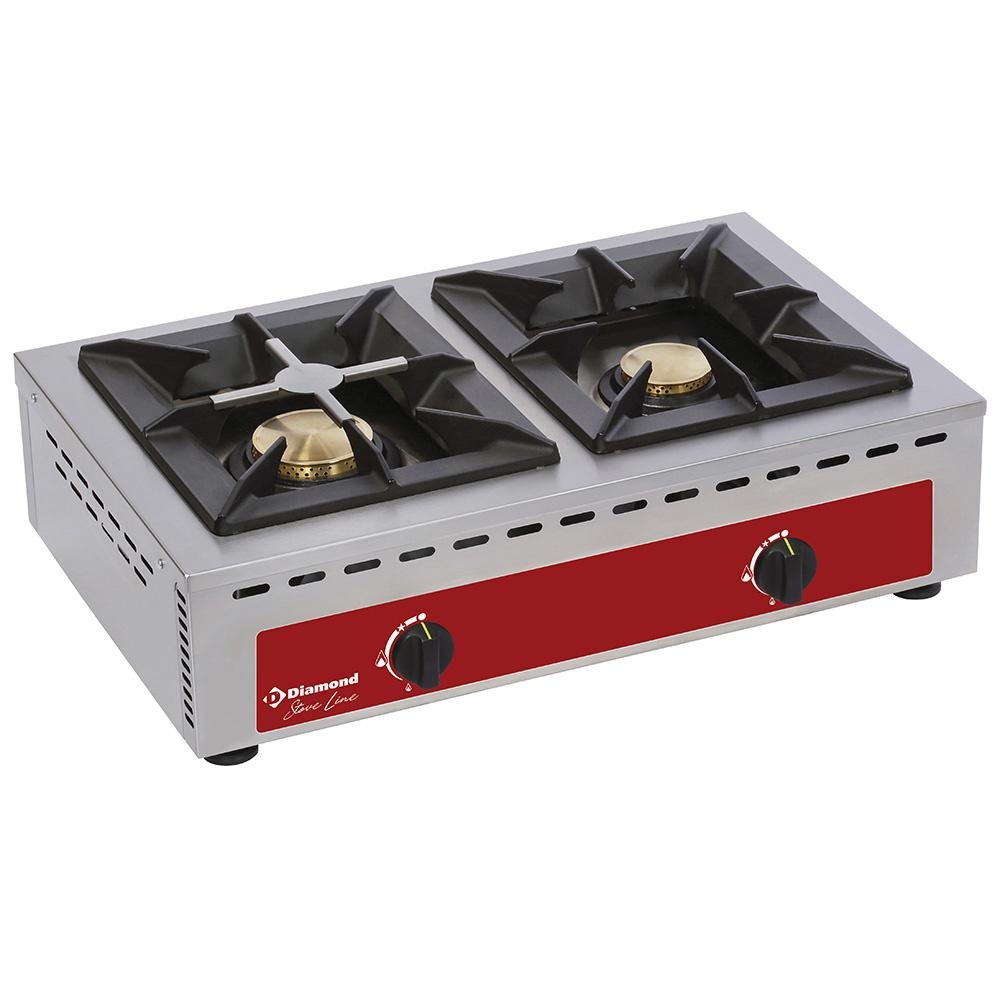 RF2G/Q | Brander, tafelmodel - 2 branders (7+5 kW)