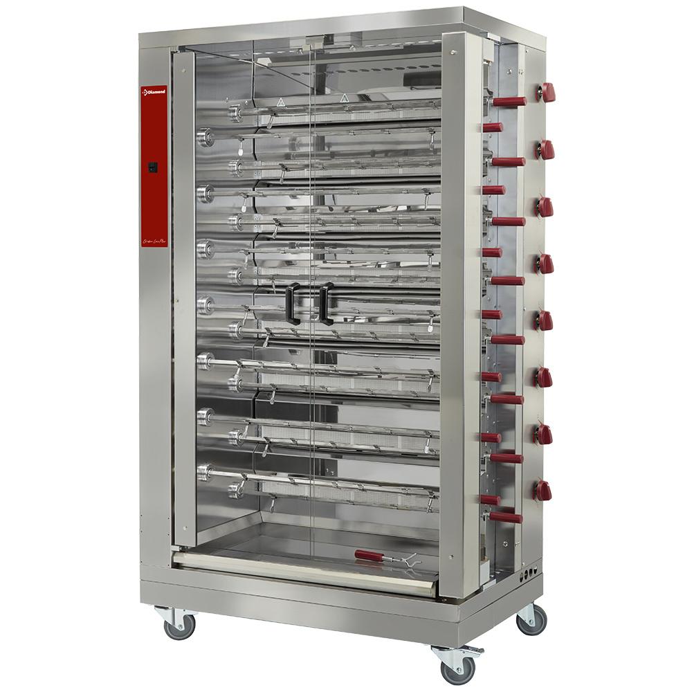 RVG/152-CM | Rôtissoire gaz 15 broches (90 poulets)