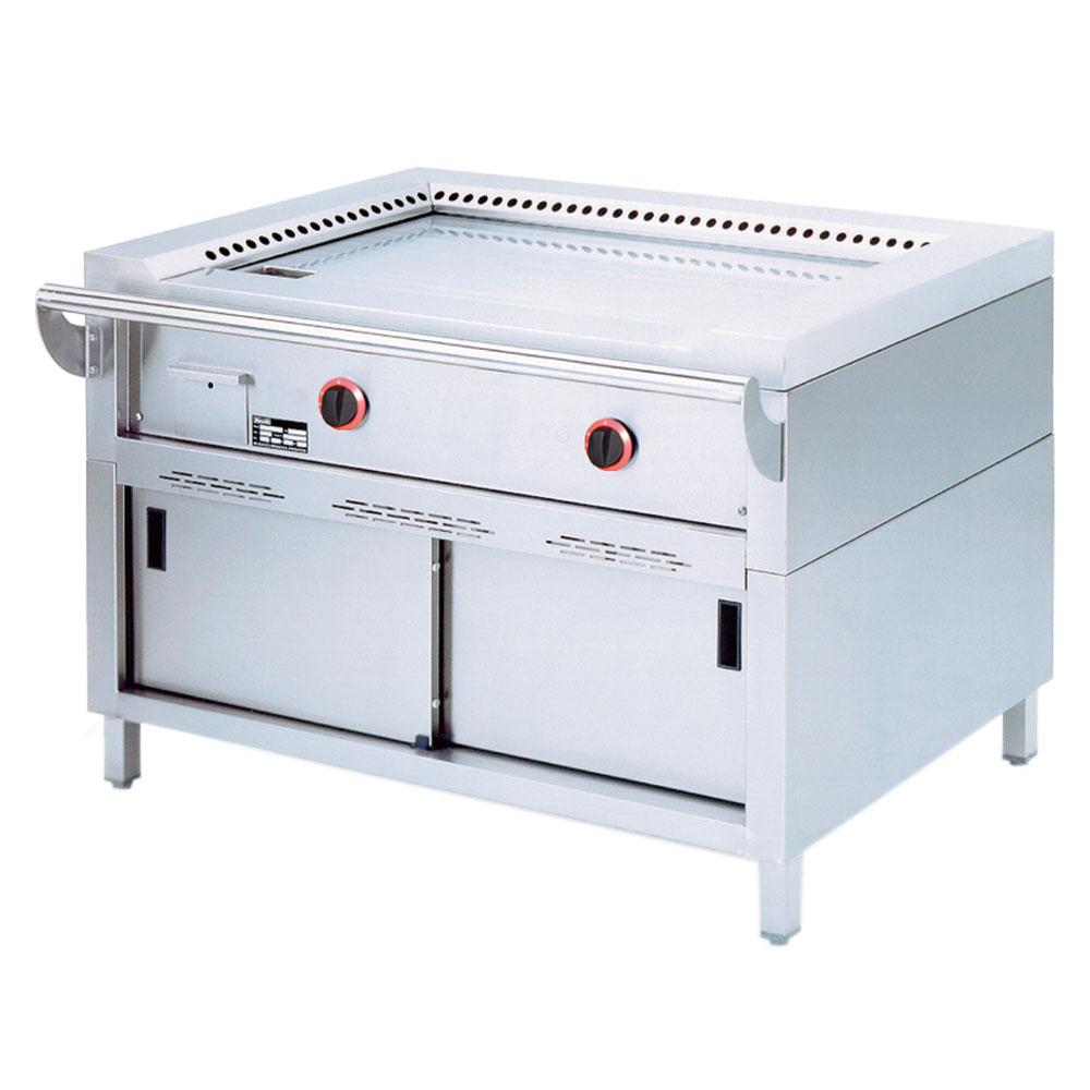 TPG2-12 | Teppanyaki gasplaat, 2 zones (2x 7 kW), op kast