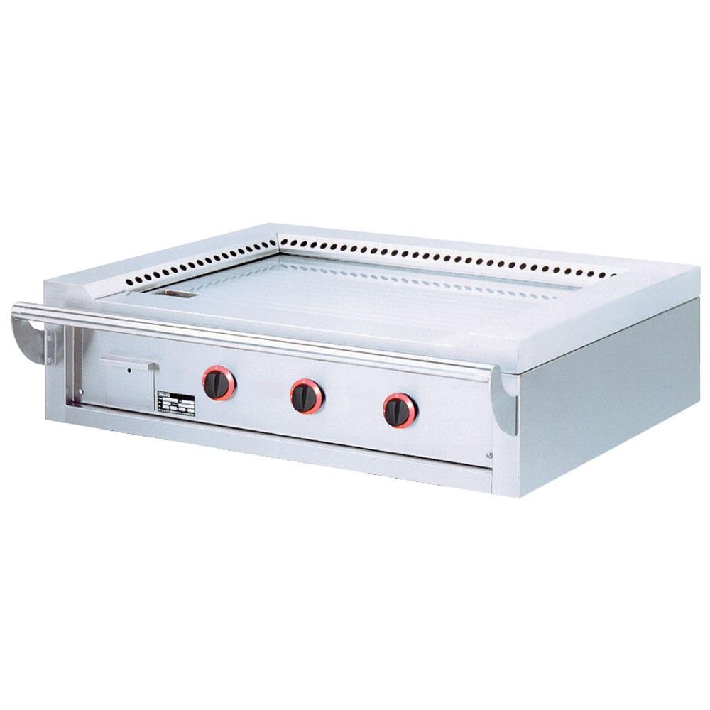 TPG3-15/T | Plaque "Teppanyaki" gaz, 3 zones (3x 7 kW), de table -Top-