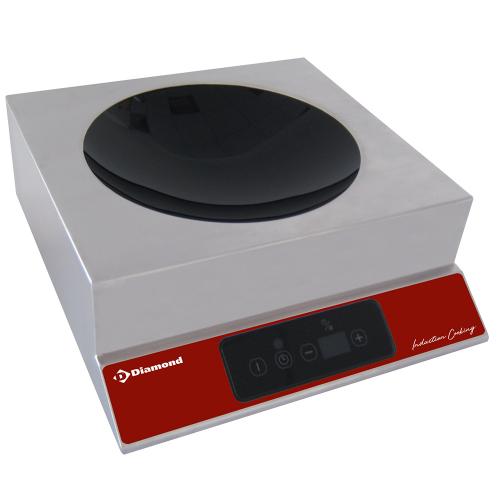 WOKI-35/DH | Inductieplaat "wok" 3500 watt, tactiele toetsen
