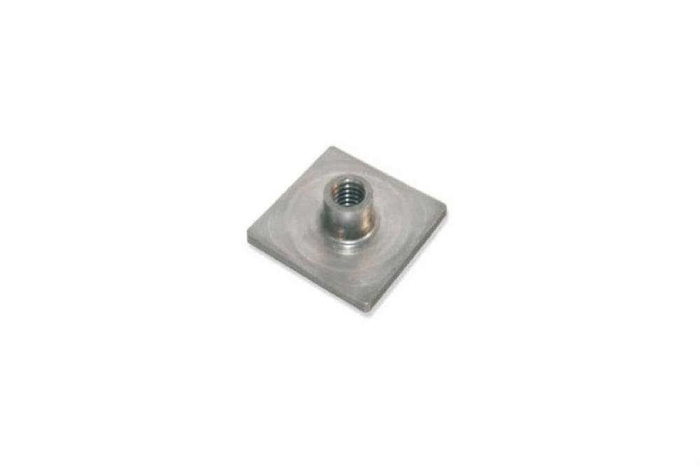 TSP-6135-000 | RVS AISI 304 AANLASPLAAT BUIS 35X35MM MET DRAADINZETSTUK M10