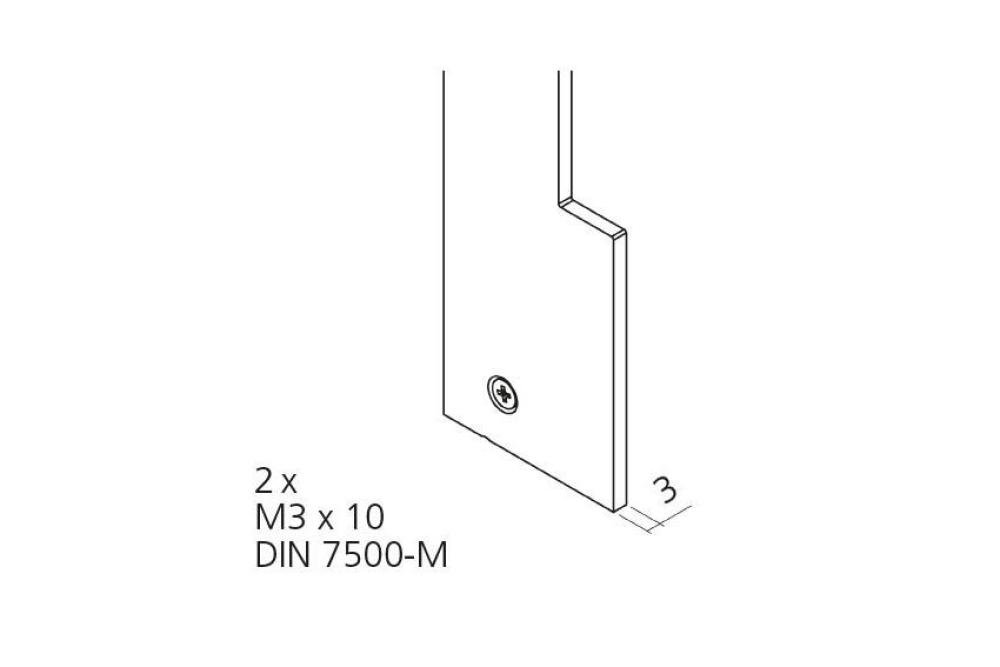 24080.10 | ALUMINIUM EINDKAP LINKS