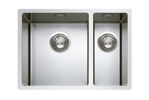 RTA-5410-841 | DUB. SPOELBAK R12 - GEPOLIJST - INCL.AC. L: 400X400X200MM R: 400X180X170MM