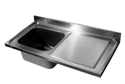 LSI-6123-000 | SPOELTAFELBLAD 1400X600MM 1XSPOELBAK 400X500X300MM/AFDRUIP RECHTS