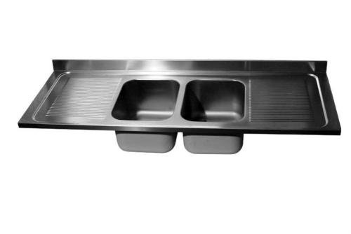 LSI-7236-000 | SPOELTAFELBLAD 2000X700MM 2XSPOELBAK 400X500X300MM/AFDRUIP L+R