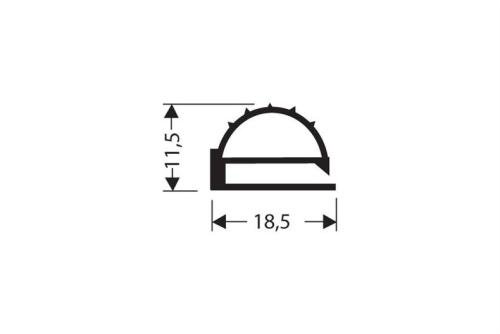 JPF-0151-090 | VLAK PROFIEL PVC