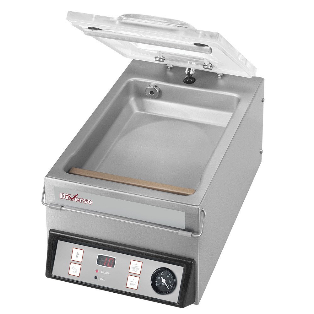 WR-22X31-B | Machine sous vide, couvercle bombé, cuve acier inox  - 4 m3/h