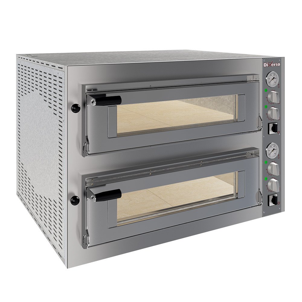 WR-FD24-MD | Elektrische oven 2x 4 pizza's diam.350mm, 2 kamers