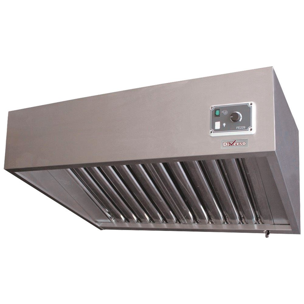 WR-K157-TV | Hotte complète (7/7-1500 M3/h) 120 Pa, variateur, 3 filtres