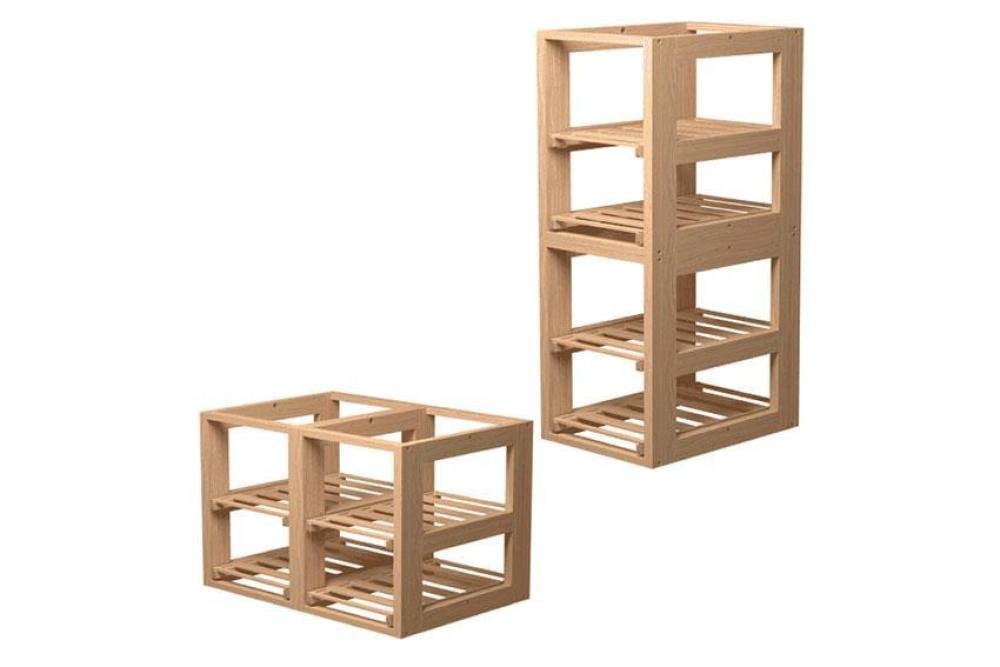 VSR-5204-000 | VISIOBOX - 2 MODULES AVEC 2 CLAYETTES COULISSANTES - ALIGNE OU SUPERPOSE