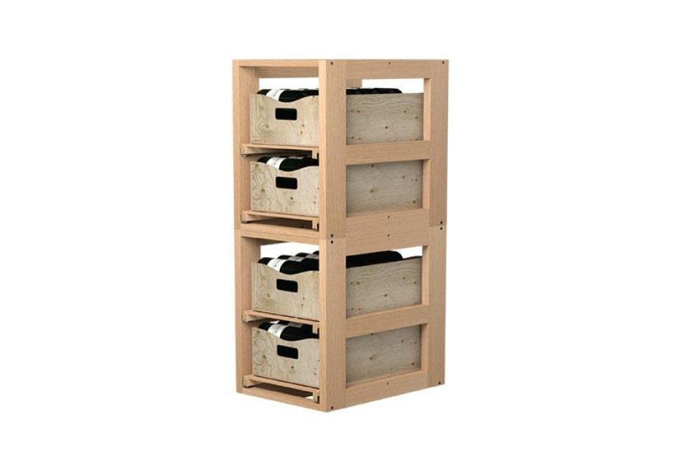 VSR-5204-000 | VISIOBOX - 2 MODULES AVEC 2 CLAYETTES COULISSANTES - ALIGNE OU SUPERPOSE