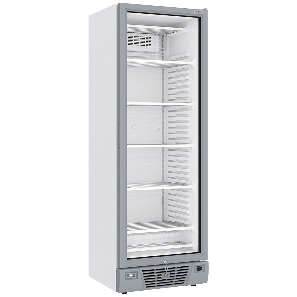 WR-39CS-WN | Vitrine ventilée négative vitrée 382 litres - 5 niveaux fixes - BLANCHE