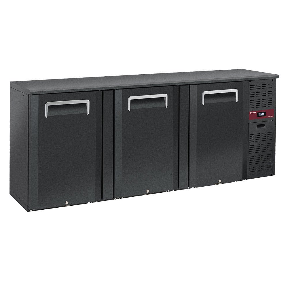 RLB3-3P | Refroidisseur de bouteilles 3 portes, 500 litres, pieds réglables