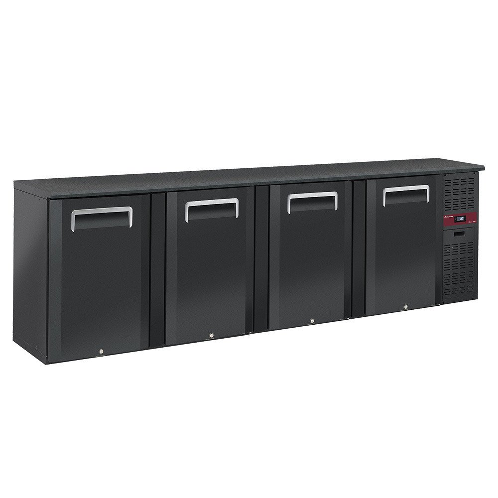 RLB4-4P | Refroidisseur de bouteilles 4 portes, 620 litres, pieds réglables