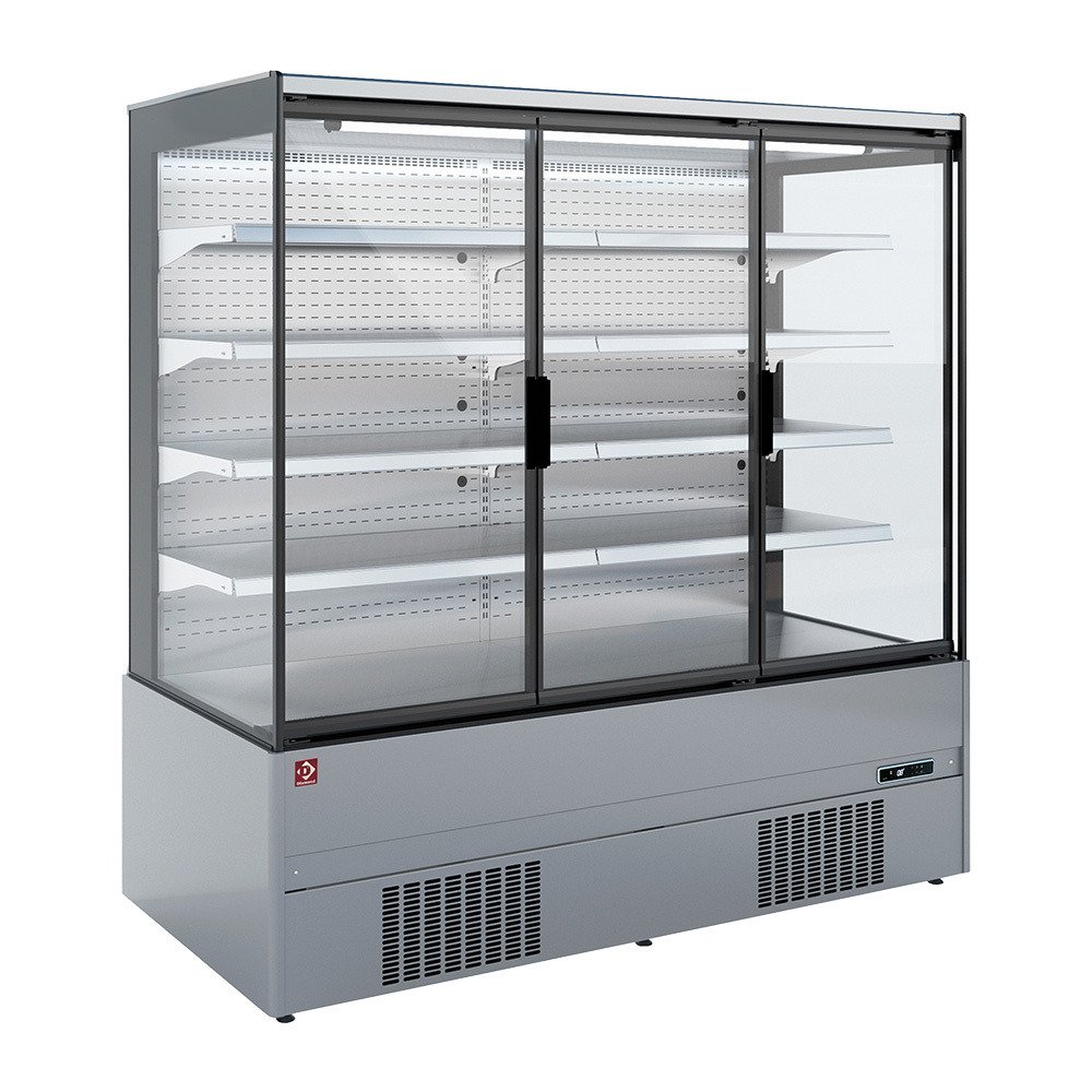QML20-HX | Gekoeld wandmeubel, zelfbediening, klapdeuren - FULL INOX