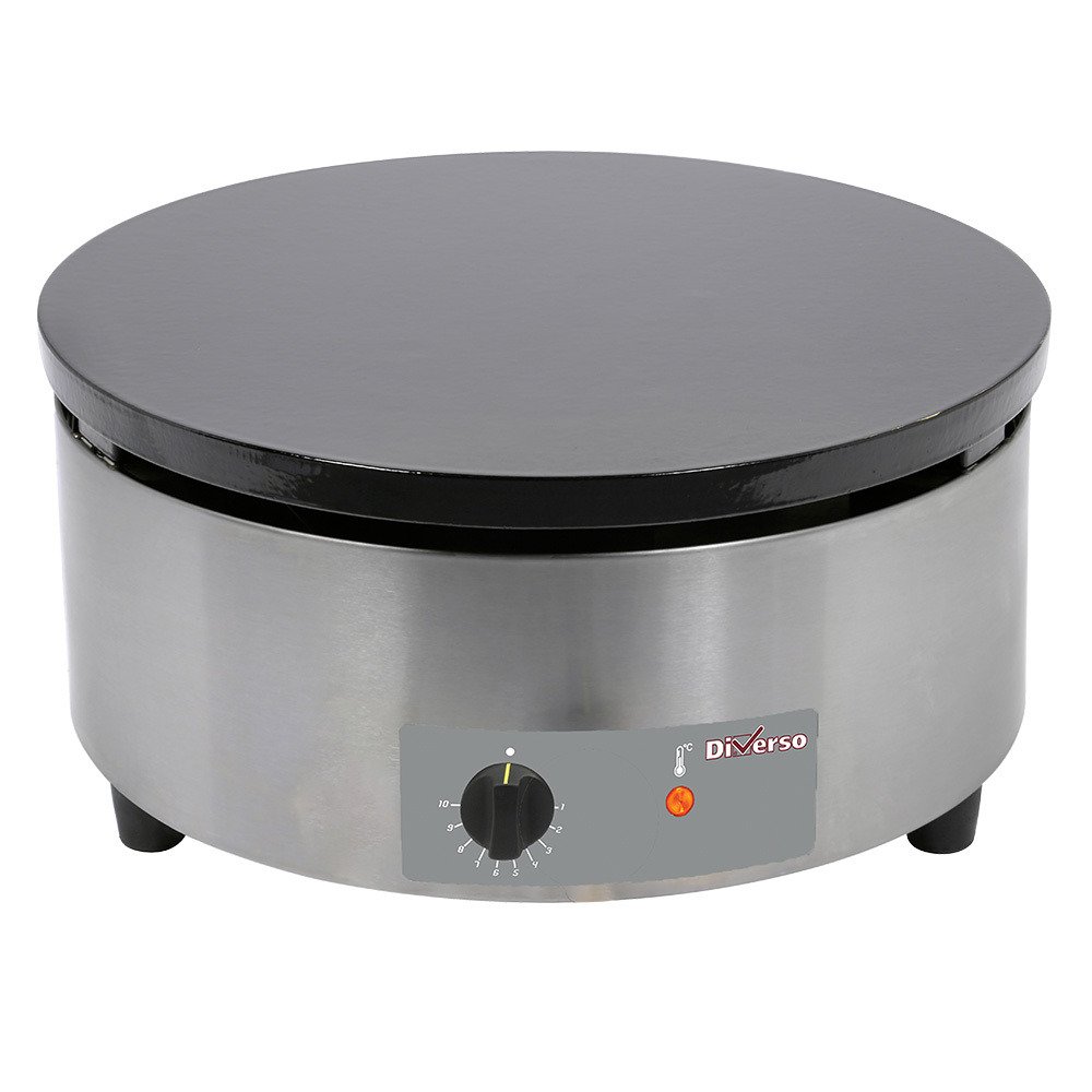WR-BRET-1E | Crêpière haut rendement, électrique, Ø 400 mm "émaillée"