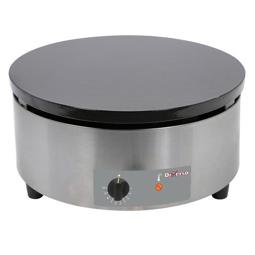 WR-BRET-1E | Crêpière haut rendement, électrique, Ø 400 mm "émaillée"