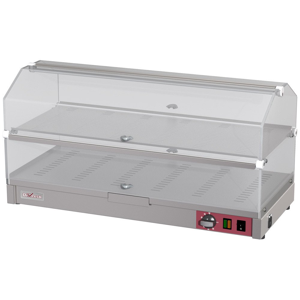 WR-EVC2-68 | Verwarmde vitrinekast om neer te zetten, 2 niveaus L800mm