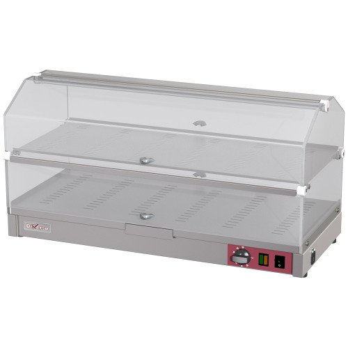 WR-EVC2-68 | Verwarmde vitrinekast om neer te zetten, 2 niveaus L800mm