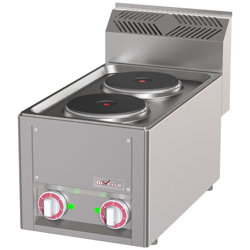 WR-E2PT-02 | Cuisinière électrique 2 plaques, -Top-