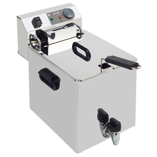 WR-EF10-S1 | Friteuse de table électrique 10 litres + robinet de vidange