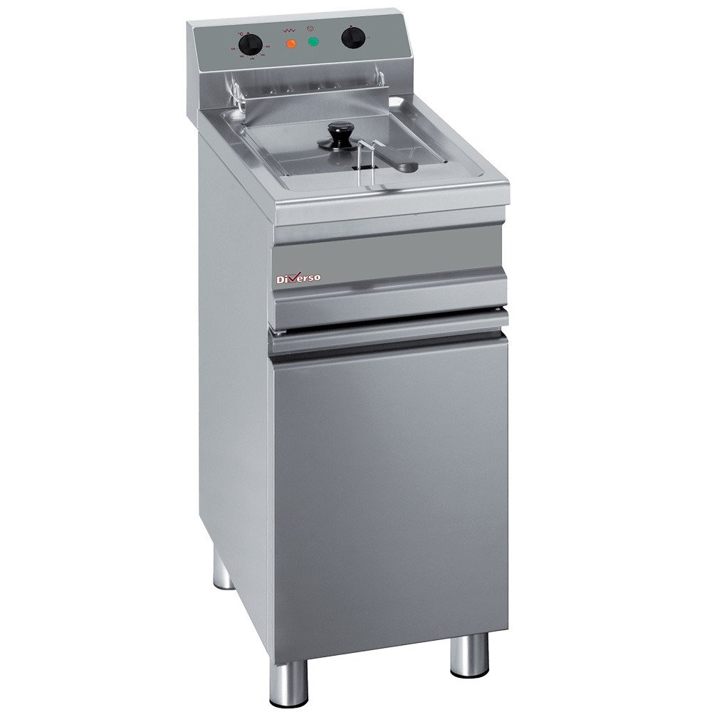 WR-EF14-E1 | Friteuse électrique 1 cuve 14 litres sur armoire