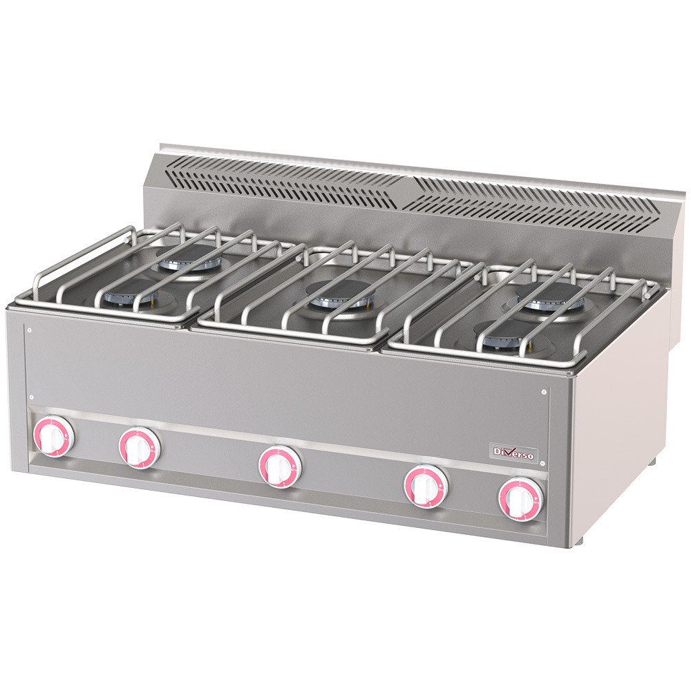 WR-G6FT-17 | Cuisinière 5 feux gaz, -Top-
