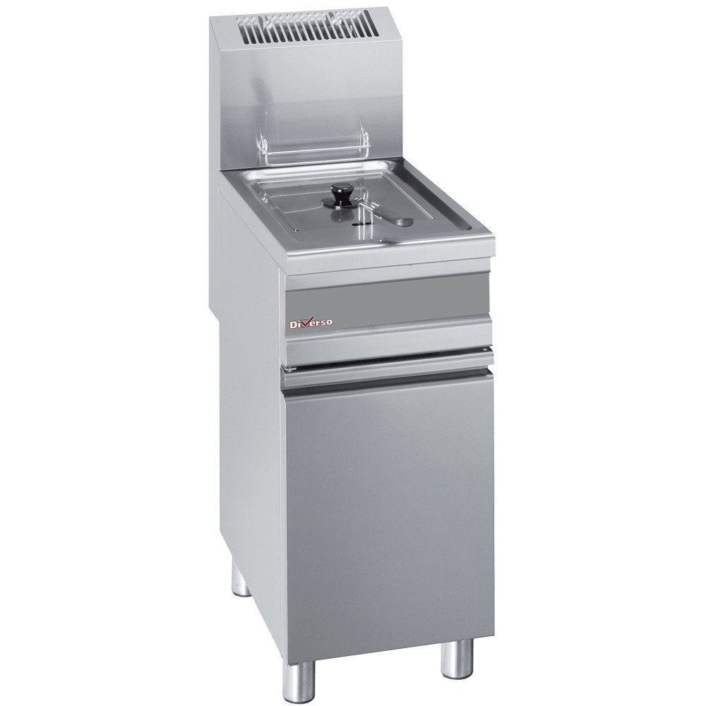 WR-GF15-G1 | Friteuse gaz 1 cuve 15 litres sur armoire