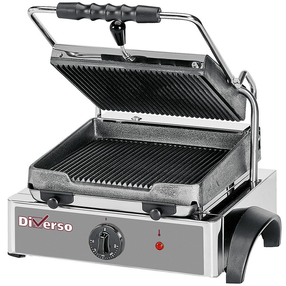 WR-GR42-33 | Grill panini électrique, plaques rainurées