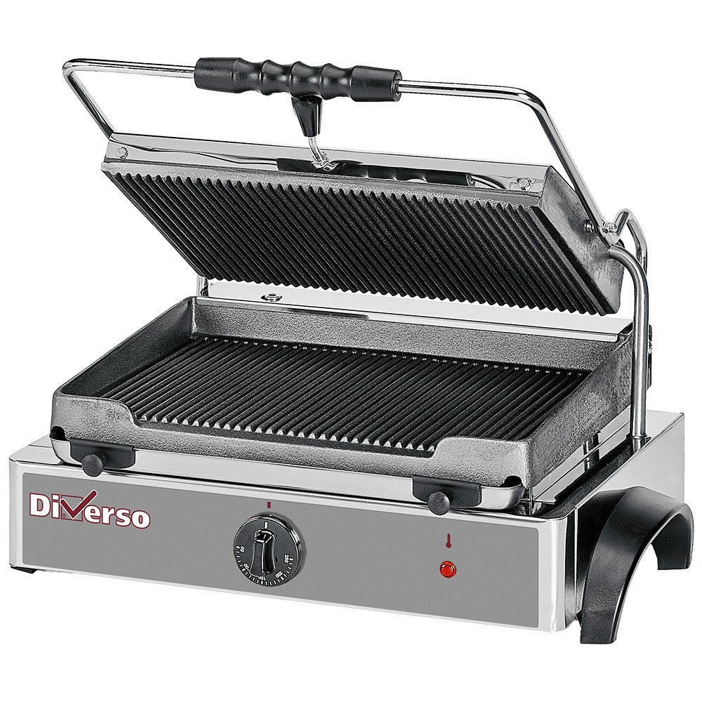 WR-GRPN-43 | Elektrische panini grill MEDIUM, geribde platen