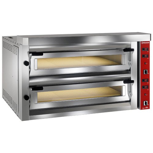 LFD-12L-LX | Elektrische pizzaoven "extra large", 2x 6 pizza's 350mm - FULL vuurvaste steen