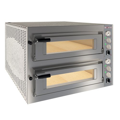 WR-FD26-MF | Four électrique 2x 6 pizzas diam.350mm, 2 chambres