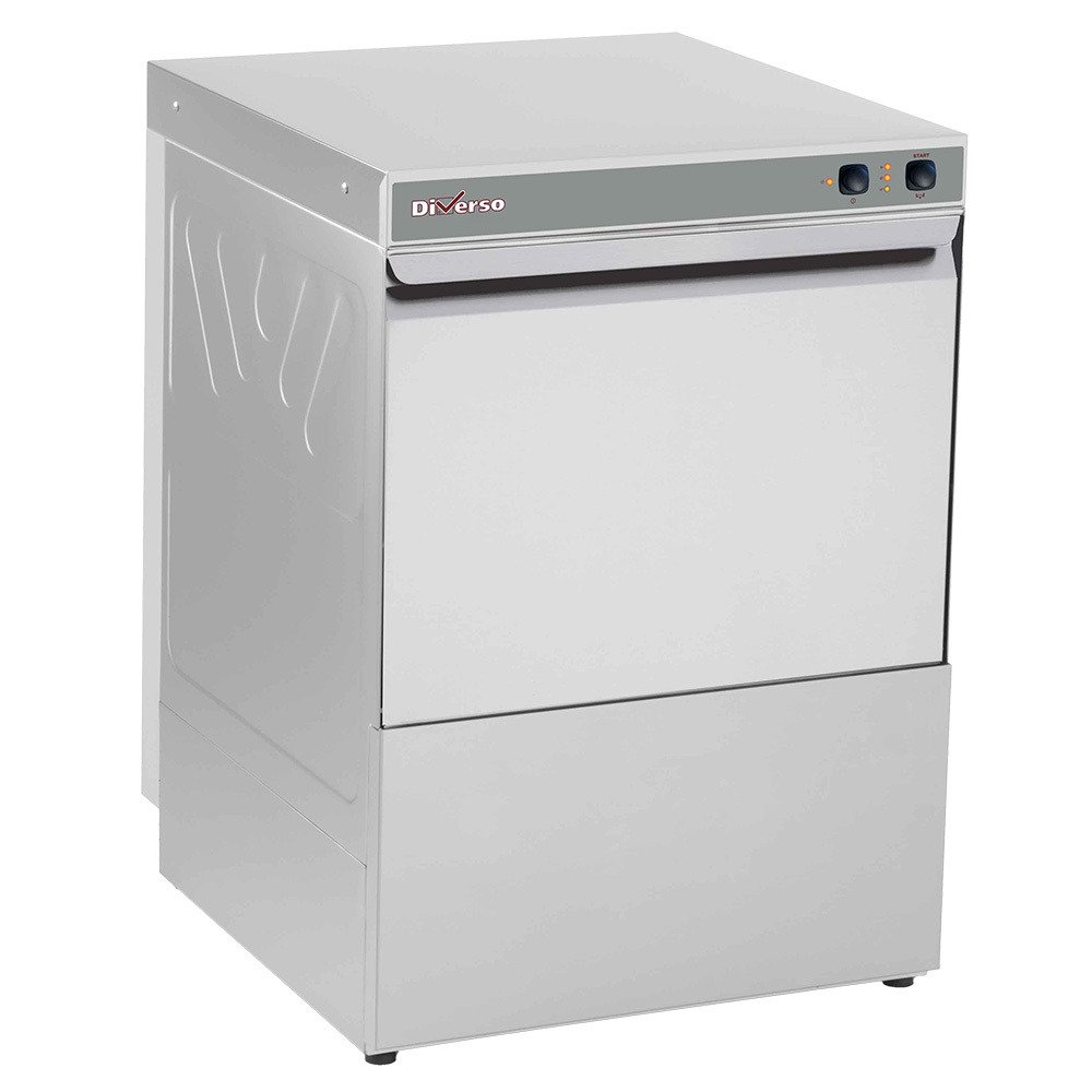 WR-LV50-MPD5 | Lave-vaisselle panier 500x500 mm, avec pompe vidange et doseur de produit de lavage