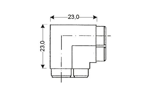 JPC-1129-020 | HOEKSTUK - 23X23MM VOOR JPC-112