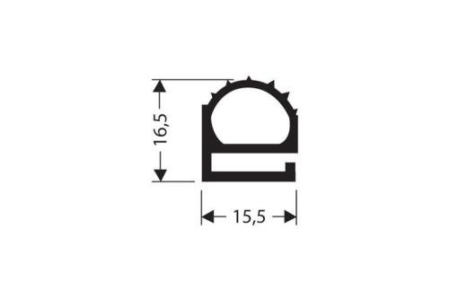 JPF-0080-050 | VLAK PROFIEL PVC