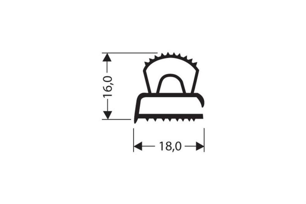 JPF-0110-050 | VLAK PROFIEL PVC