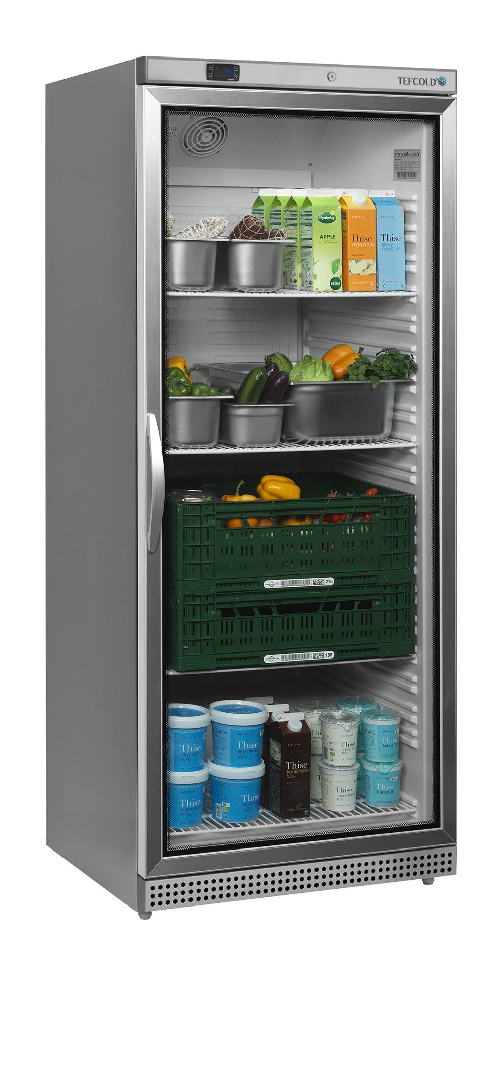 UR600SG Réfrigérateur vitré GN2/1