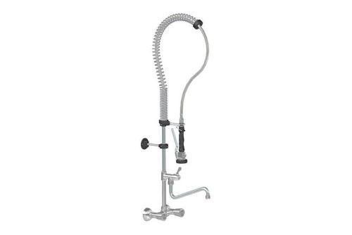 LKF-2241-000 | DUBBELGATS VOORSPOELDOUCHE MUURMODEL INCL KWARTSLAG TUSSENKRAAN - EUROHENDELS