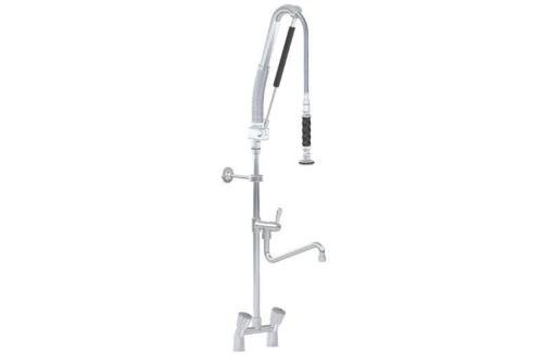 LKF-2233-000 | DUBBELGATS VOORSPOELDOUCHE TAFELMODEL INCL KWARTSLAG TUSSENKRAAN - MET POMP