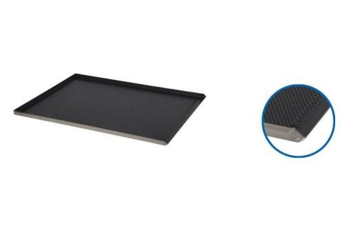 TBP-1131-000 | BAKPLAAT ALU 325X530X10MM TEFLON PERFO. 3 BOORDEN 90° H. 10MM + 1 SCHUINE 1,5MM