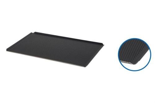 TBP-4601-000 | BAKPLAAT ALUMINIUM 40/60 GEPERFOREERD 4 OPEN HOEKEN 45°  1,5MM + TEFLON