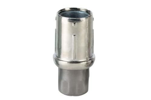 RVR-4140-000 | INBUISVOET VOOR BUIS Ø40MM ZAMAC VERNIKKELD MET RVS DRAAISTUK