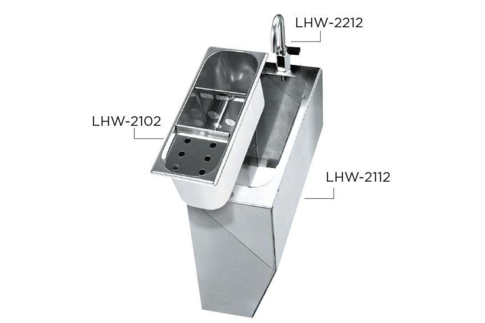 LHW-2102-000 | RINCE-DOSEUR INOX POUR VPCARENATO 1 TROU EN-DESSOUS